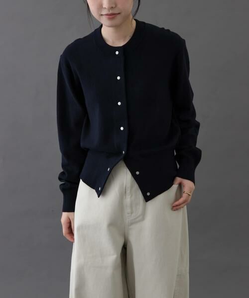URBAN RESEARCH DOORS / アーバンリサーチ ドアーズ カーディガン・ボレロ | FORK&SPOON　ミラージュクルーネックニットカーディガン | 詳細15