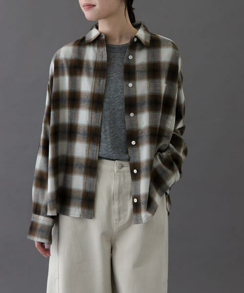 URBAN RESEARCH DOORS / アーバンリサーチ ドアーズ シャツ・ブラウス | FORK&SPOON　ネルチェックシャツ | 詳細1