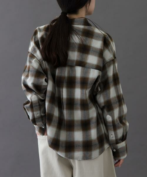 URBAN RESEARCH DOORS / アーバンリサーチ ドアーズ シャツ・ブラウス | FORK&SPOON　ネルチェックシャツ | 詳細4