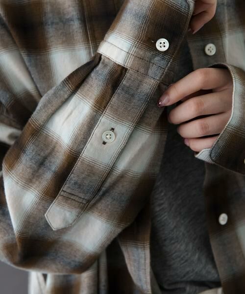 URBAN RESEARCH DOORS / アーバンリサーチ ドアーズ シャツ・ブラウス | FORK&SPOON　ネルチェックシャツ | 詳細6