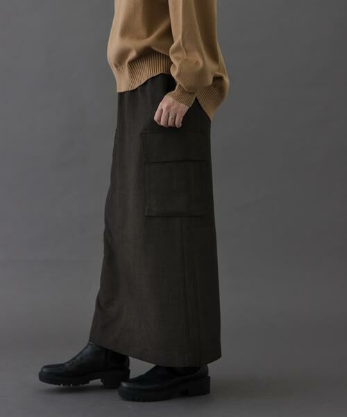 URBAN RESEARCH DOORS / アーバンリサーチ ドアーズ スカート | FORK&SPOON　ウールライクツイルスカート | 詳細1