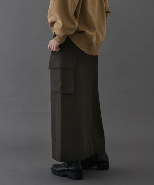 URBAN RESEARCH DOORS / アーバンリサーチ ドアーズ スカート | FORK&SPOON　ウールライクツイルスカート | 詳細2