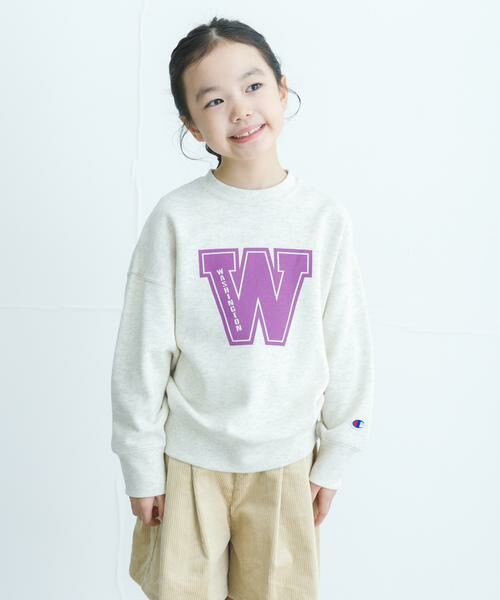 URBAN RESEARCH DOORS / アーバンリサーチ ドアーズ トップス | 『別注』Champion×DOORS　ロゴスウェット(KIDS) | 詳細2