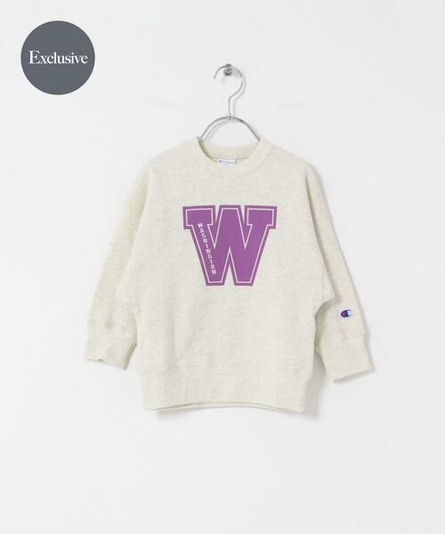 URBAN RESEARCH DOORS/アーバンリサーチ ドアーズ 『別注』Champion×DOORS ロゴスウェット(KIDS) アイボリー 135 URBAN RESEARCH DOORS/アーバンリサーチ ドアーズ 『別注』Champion×DOORS ロゴスウェット(KIDS) アイボリー 135
