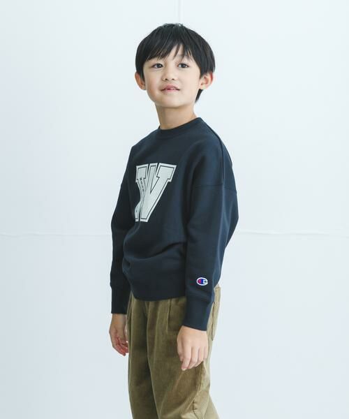 URBAN RESEARCH DOORS / アーバンリサーチ ドアーズ トップス | 『別注』Champion×DOORS　ロゴスウェット(KIDS) | 詳細20