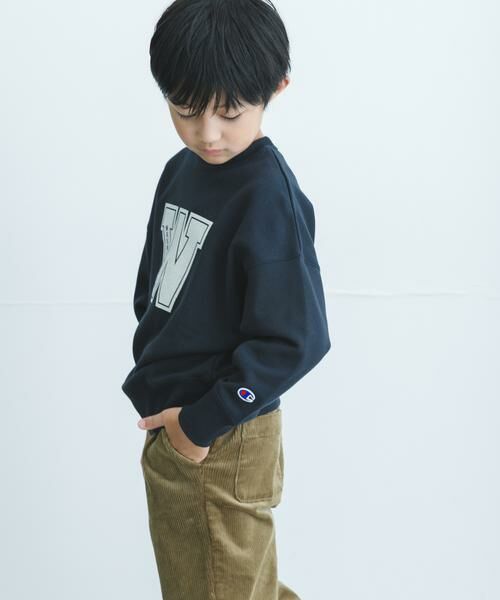 URBAN RESEARCH DOORS / アーバンリサーチ ドアーズ トップス | 『別注』Champion×DOORS　ロゴスウェット(KIDS) | 詳細21