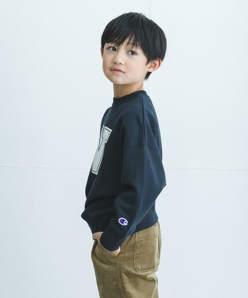 URBAN RESEARCH DOORS / アーバンリサーチ ドアーズ トップス | 『別注』Champion×DOORS　ロゴスウェット(KIDS) | 詳細22