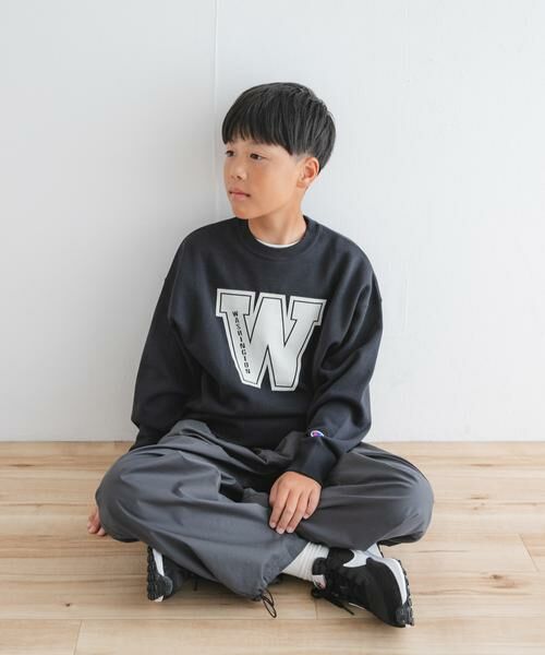 URBAN RESEARCH DOORS / アーバンリサーチ ドアーズ トップス | 『WEB/一部店舗限定』『別注』Champion×DOORS　ロゴスウェット(KIDS) | 詳細14