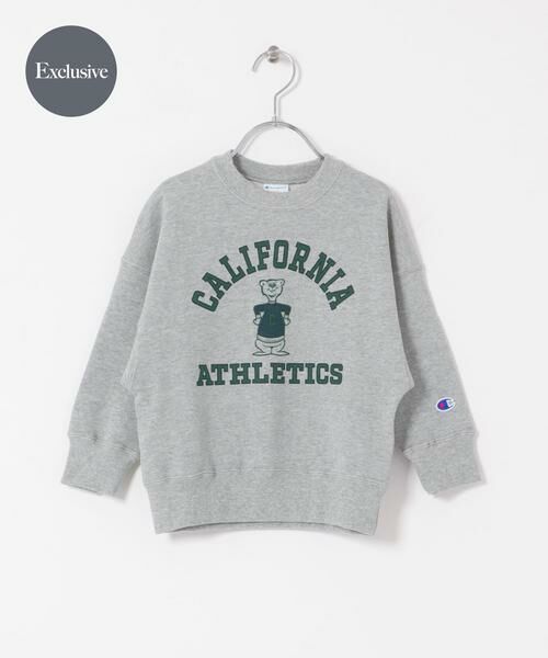 URBAN RESEARCH DOORS/アーバンリサーチ ドアーズ 『別注』Champion×DOORS アニマルスウェット(KIDS) グレー 105 URBAN RESEARCH DOORS/アーバンリサーチ ドアーズ 『別注』Champion×DOORS アニマルスウェット(KIDS) グレー 105