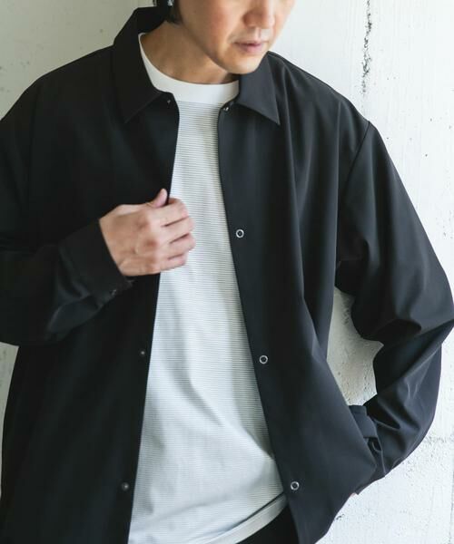 URBAN RESEARCH DOORS / アーバンリサーチ ドアーズ シャツ・ブラウス | 『XLサイズ/WEB限定』『UR TECH』サマシェア ロングスリーブシャツカーディガン | 詳細1