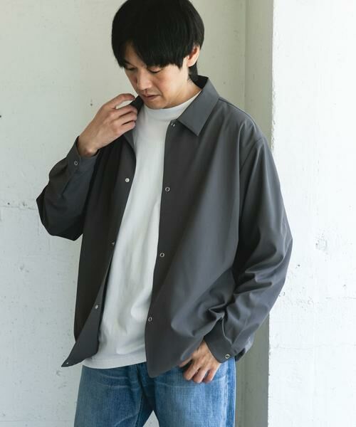 URBAN RESEARCH DOORS / アーバンリサーチ ドアーズ シャツ・ブラウス | 『XLサイズ/WEB限定』『UR TECH』サマシェア ロングスリーブシャツカーディガン | 詳細10