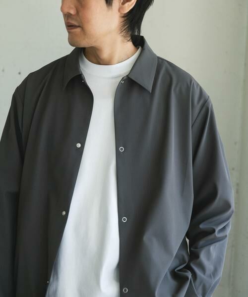 URBAN RESEARCH DOORS / アーバンリサーチ ドアーズ シャツ・ブラウス | 『XLサイズ/WEB限定』『UR TECH』サマシェア ロングスリーブシャツカーディガン | 詳細13