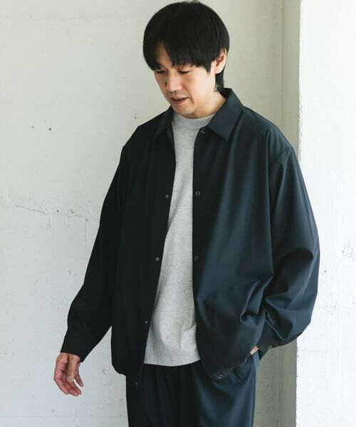 URBAN RESEARCH DOORS / アーバンリサーチ ドアーズ シャツ・ブラウス | 『XLサイズ/WEB限定』『UR TECH』サマシェア ロングスリーブシャツカーディガン | 詳細21