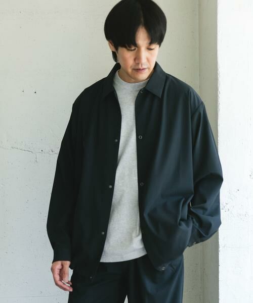 URBAN RESEARCH DOORS / アーバンリサーチ ドアーズ シャツ・ブラウス | 『XLサイズ/WEB限定』『UR TECH』サマシェア ロングスリーブシャツカーディガン | 詳細22