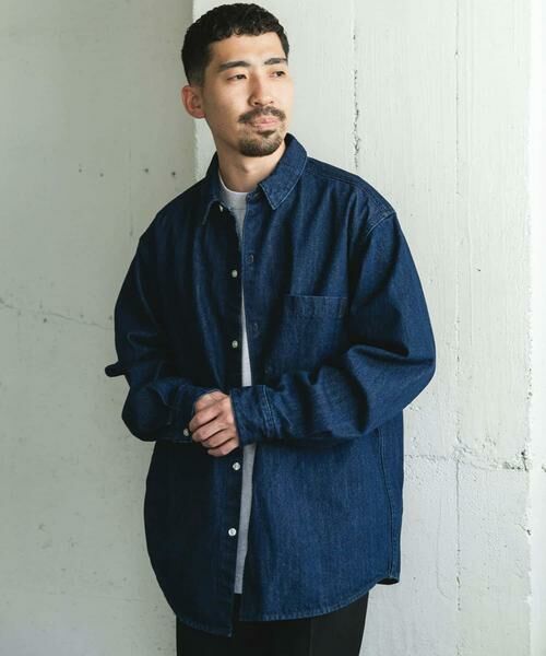URBAN RESEARCH DOORS / アーバンリサーチ ドアーズ シャツ・ブラウス | デニムレギュラーカラーシャツ | 詳細1