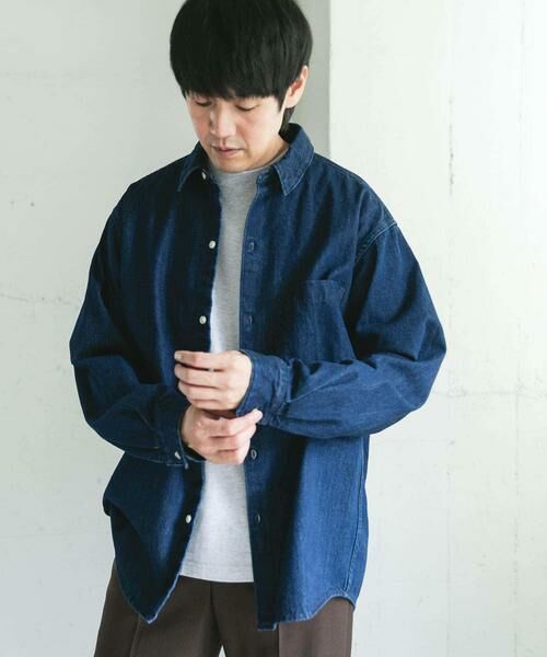 URBAN RESEARCH DOORS / アーバンリサーチ ドアーズ シャツ・ブラウス | デニムレギュラーカラーシャツ | 詳細10