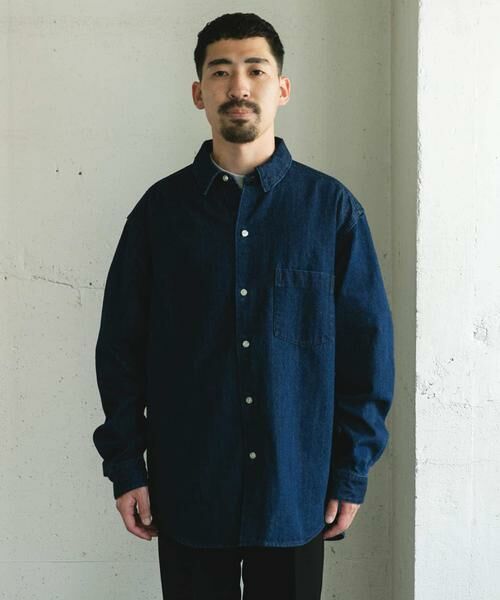 URBAN RESEARCH DOORS / アーバンリサーチ ドアーズ シャツ・ブラウス | デニムレギュラーカラーシャツ | 詳細14
