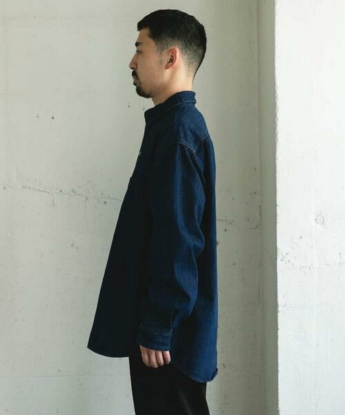 URBAN RESEARCH DOORS / アーバンリサーチ ドアーズ シャツ・ブラウス | デニムレギュラーカラーシャツ | 詳細15