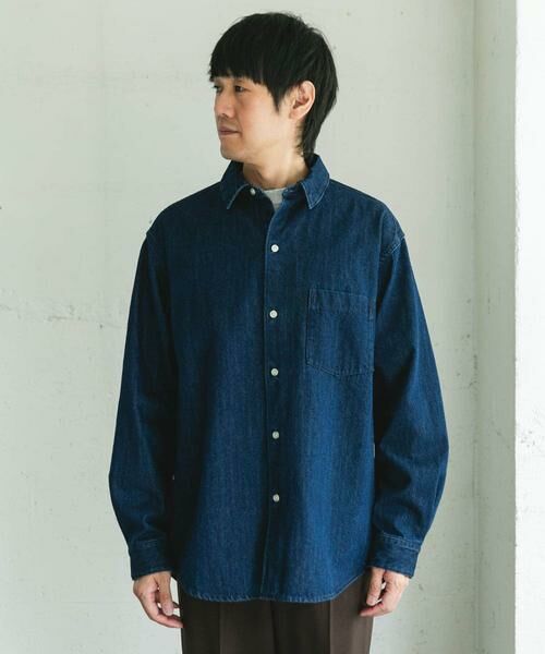 URBAN RESEARCH DOORS / アーバンリサーチ ドアーズ シャツ・ブラウス | デニムレギュラーカラーシャツ | 詳細17