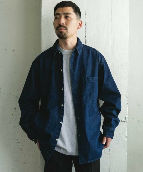 URBAN RESEARCH DOORS / アーバンリサーチ ドアーズ シャツ・ブラウス | デニムレギュラーカラーシャツ | 詳細2
