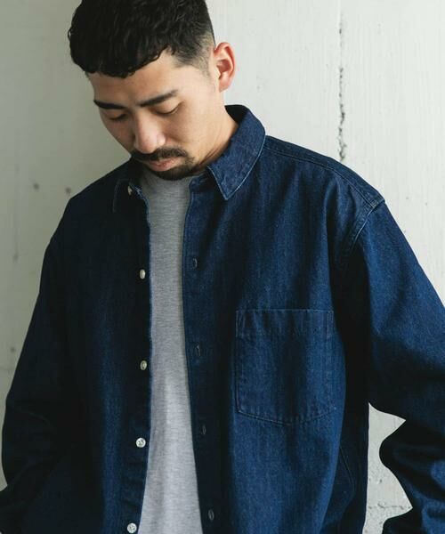 URBAN RESEARCH DOORS / アーバンリサーチ ドアーズ シャツ・ブラウス | デニムレギュラーカラーシャツ | 詳細3