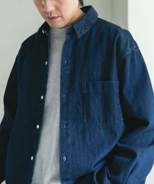 URBAN RESEARCH DOORS / アーバンリサーチ ドアーズ シャツ・ブラウス | デニムレギュラーカラーシャツ | 詳細7