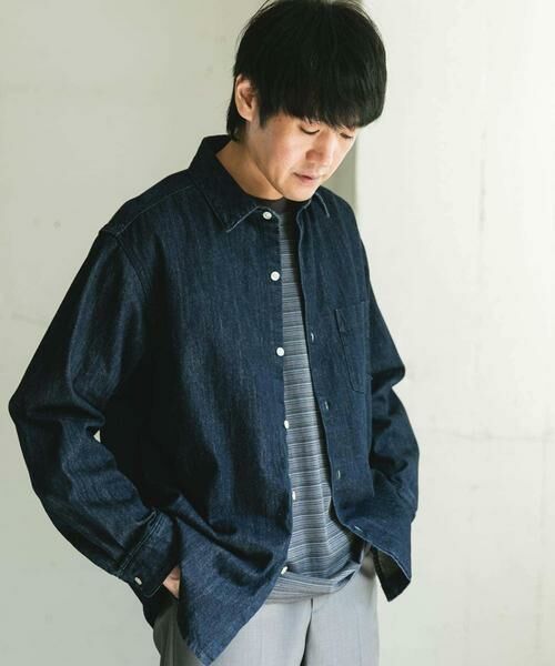 URBAN RESEARCH DOORS / アーバンリサーチ ドアーズ シャツ・ブラウス | デニムレギュラーカラーシャツ | 詳細30