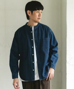 URBAN RESEARCH DOORS / アーバンリサーチ ドアーズ シャツ・ブラウス | デニムバンドカラーシャツ