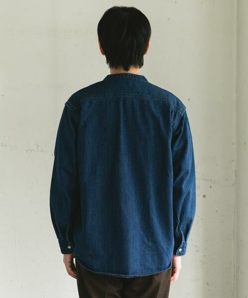 URBAN RESEARCH DOORS / アーバンリサーチ ドアーズ シャツ・ブラウス | デニムバンドカラーシャツ | 詳細10