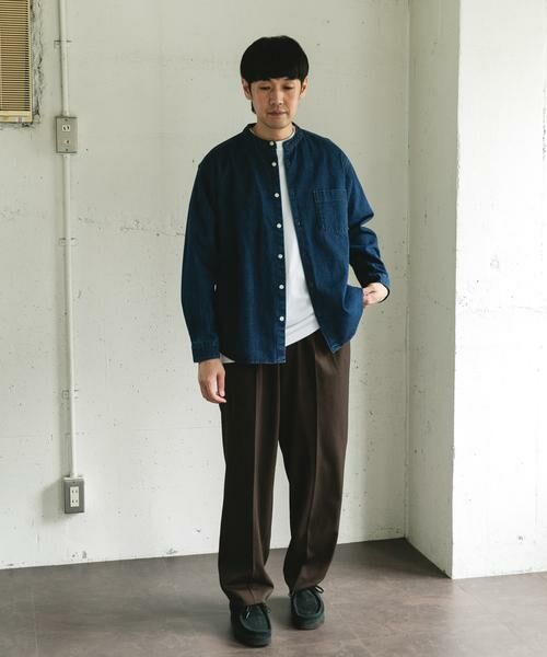 URBAN RESEARCH DOORS / アーバンリサーチ ドアーズ シャツ・ブラウス | デニムバンドカラーシャツ | 詳細6