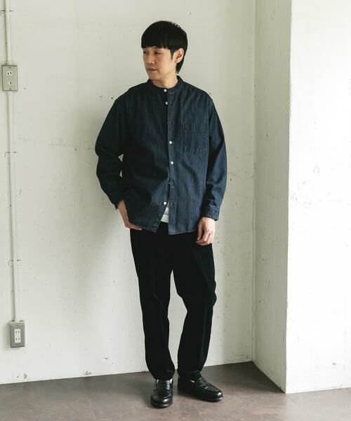 URBAN RESEARCH DOORS / アーバンリサーチ ドアーズ シャツ・ブラウス | デニムバンドカラーシャツ | 詳細17