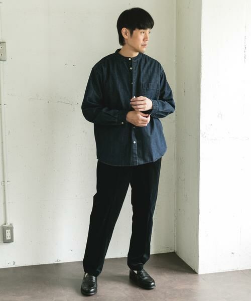URBAN RESEARCH DOORS / アーバンリサーチ ドアーズ シャツ・ブラウス | デニムバンドカラーシャツ | 詳細18