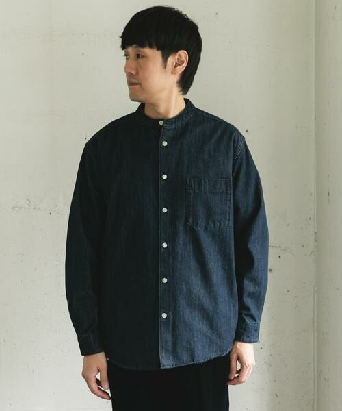 URBAN RESEARCH DOORS / アーバンリサーチ ドアーズ シャツ・ブラウス | デニムバンドカラーシャツ | 詳細19