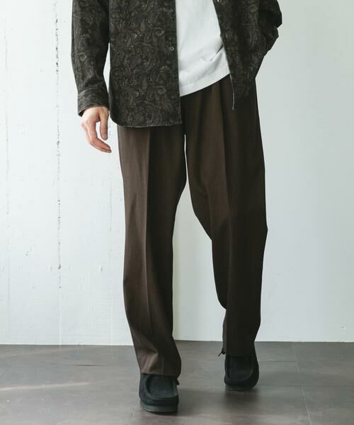 URBAN RESEARCH DOORS / アーバンリサーチ ドアーズ その他パンツ | 『仁村紗和さん着用』『UR TECH』完声2タックワイドトラウザー | 詳細11