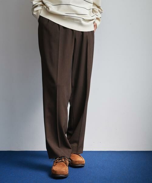 URBAN RESEARCH DOORS / アーバンリサーチ ドアーズ その他パンツ | 『仁村紗和さん着用』『UR TECH』完声2タックワイドトラウザー | 詳細4