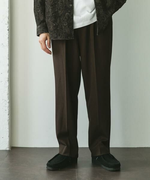 URBAN RESEARCH DOORS / アーバンリサーチ ドアーズ その他パンツ | 『仁村紗和さん着用』『UR TECH』完声2タックワイドトラウザー | 詳細9