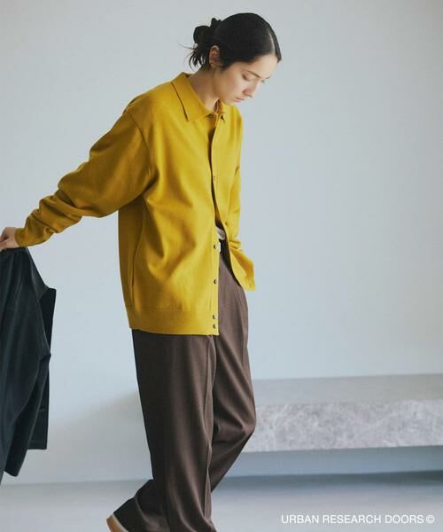 URBAN RESEARCH DOORS / アーバンリサーチ ドアーズ その他パンツ | 『仁村紗和さん着用』『UR TECH』完声2タックワイドトラウザー(ブラウン)