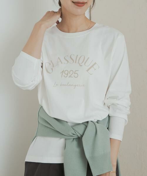 URBAN RESEARCH DOORS / アーバンリサーチ ドアーズ Tシャツ | ロゴプリント＋刺しゅうロングTシャツ | 詳細2