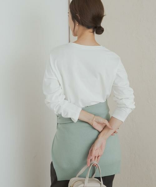 URBAN RESEARCH DOORS / アーバンリサーチ ドアーズ Tシャツ | ロゴプリント＋刺しゅうロングTシャツ | 詳細5