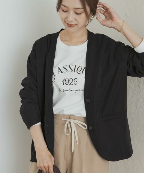 URBAN RESEARCH DOORS / アーバンリサーチ ドアーズ Tシャツ | ロゴプリント＋刺しゅうロングTシャツ | 詳細12