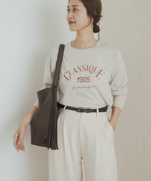 URBAN RESEARCH DOORS / アーバンリサーチ ドアーズ Tシャツ | ロゴプリント＋刺しゅうロングTシャツ | 詳細18