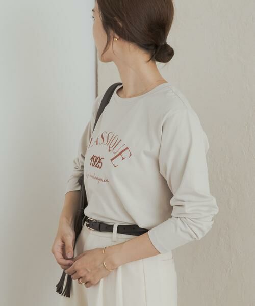 URBAN RESEARCH DOORS / アーバンリサーチ ドアーズ Tシャツ | ロゴプリント＋刺しゅうロングTシャツ | 詳細19