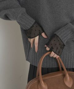 URBAN RESEARCH DOORS / アーバンリサーチ ドアーズ Tシャツ | 袖ドット柄切替ロングTシャツ