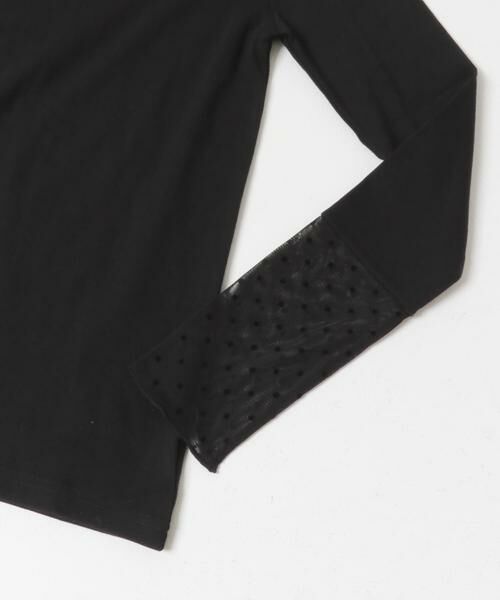 URBAN RESEARCH DOORS / アーバンリサーチ ドアーズ Tシャツ | 袖ドット柄切替ロングTシャツ | 詳細13