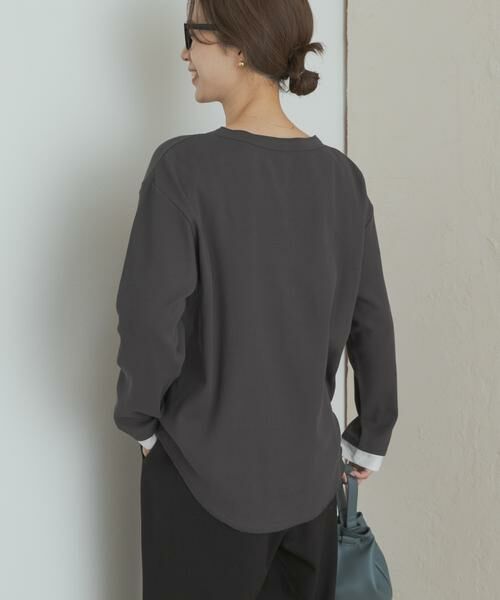 URBAN RESEARCH DOORS / アーバンリサーチ ドアーズ Tシャツ | レイヤード風ワッフルヘンリープルオーバー | 詳細3