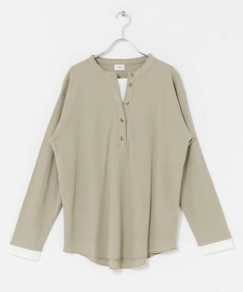 URBAN RESEARCH DOORS / アーバンリサーチ ドアーズ Tシャツ | レイヤード風ワッフルヘンリープルオーバー | 詳細20