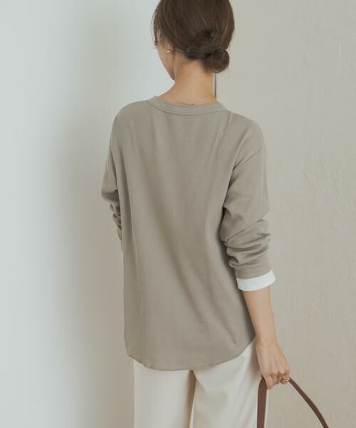 URBAN RESEARCH DOORS / アーバンリサーチ ドアーズ Tシャツ | レイヤード風ワッフルヘンリープルオーバー | 詳細11