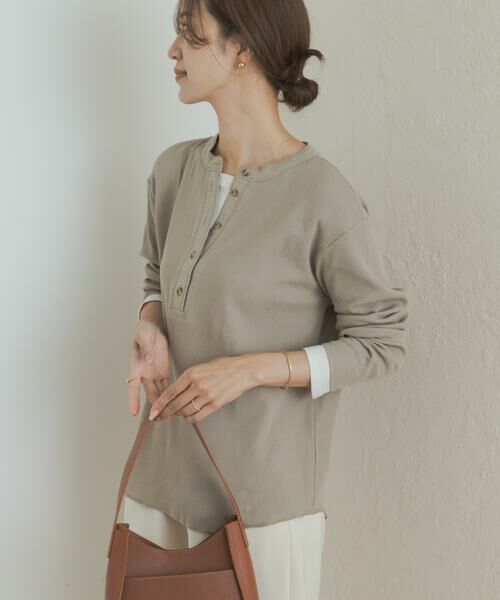 URBAN RESEARCH DOORS / アーバンリサーチ ドアーズ Tシャツ | レイヤード風ワッフルヘンリープルオーバー | 詳細14