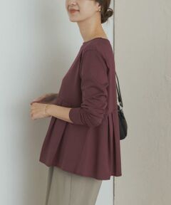 URBAN RESEARCH DOORS / アーバンリサーチ ドアーズ Tシャツ | シルキーコットンペプラムプルオーバー