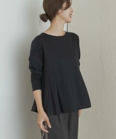 URBAN RESEARCH DOORS / アーバンリサーチ ドアーズ Tシャツ | シルキーコットンペプラムプルオーバー